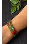 2 Pieces Bracelets with Glass Beads and Miyuki Beads, Steel Lock and Chain-Gift Christmas Series - 6