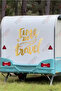 Time to Travel Written on Caravan Sticker Coating