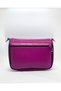 Fuchsia Women's Genuine Leather Crossbody, Shoulder Bag, Detachable Strap, Chain Bag - 5