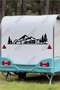 Mountain Visual Caravan Sticker Coating