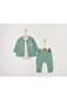 Cotton Bear Embroidered 3-Piece Baby Boy Set - 5
