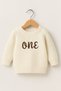 Baby Girl and Boy Embroidered Knitwear Sweater Baby Children's Monthly and Birthday Outfit Concept Gift - 3