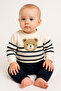 Baby Boy Teddy Bear Head Printed Tracksuit Baby Suit