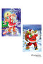 Santa Claus Themed New Year's Postcard 10 Pieces and Colorful Envelope 10 Pieces - New Year's Celebration Card and Envelope - 5