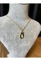 Letter O Lacquer Coated Gold Tarnish-Free Chain Necklace - 3