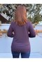 Italian Degaje Collar Necklace Knitwear Plum - 4
