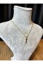 Letter I Lacquer Coated Gold Non-Tarnish Chain Necklace - 3