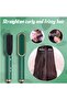 Hair Straightener Brush, Built-in Comb, 25s Fast Heating, 5 Temp Settings, Anti-Scald - 3