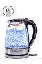 Glass Electric Kettle 1.7L, 2200W | BPA-Free, Blue LED Light