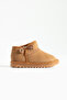 Luno Children's Elastic Orthopedic Non-Slip Sole Boots Brown Suede