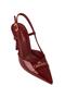 Women’s Glossy Slingback Pointed Toe Heels – 8 cm Mid Heel Elegant Party & Office Shoes - 2
