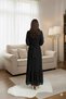 Women's Hijab Pleated Janjan Chiffon Dress - 4