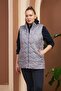 مبطن حجم كبير سترة رمادية - 4