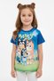 Girls' Crew Neck Relax Fit Cotton Bluey and Family Printed Short Sleeve T-Shirt