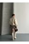Trend Fur Collar Bomber Jacket / Oversize Fit Zippered Thick Winter Coat - 5