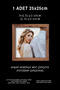 1 Piece 25X25 Frame - Mdf Frame - Photo Frame - Square Frame - with Pvc