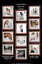 12 قطعة إطار 20×20 - إطار MDF - إطار صور - إطار مربع - مع PVC