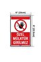 Special Property No Entry Dekota Warning Sign – 15×22.5 cm - 2