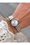 Steel Strap Minimal Case Women's Wristwatch 3 Atm Water Resistant 2 Years Warranty - 4