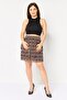 Women Allover Print Mini Skirt, Multicolor - 4