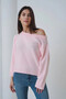 Women's Boat Neck Soft Textured Knit Sweater 8703Sw