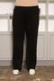 Relaxed Fit Plus Size Basic Pants Black