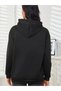 Cartoon Cats Printed Kangaroo Pocket Hooded Sweatshirt, - 2