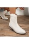 Short Women's Boots Short Heeled Back Zipper - 3