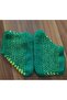 Women's Orlon Wool Yarn Handmade Knitted Patterned House Slippers Booties - 3