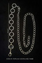 Silver Color Round Ring Detailed Adjustable Chain Belt (110cm) - Dress/Jacket/Shirt - Mfr5005