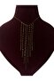 Stainless Steel Gold Color Long Necklace - 4