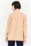 Women Crew Neck Textured Long Sleeve Sweatshirt, Beige - 4