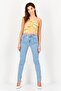 Women Skinny Fit Washed Stretchable Denim, Light Blue - 4