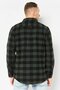 Men Plaid Shirt Jackets, Olive/Black - 2