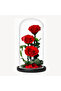 Preserved Rose in Glass Dome – Red, Large Size (Forever Rose Gift)