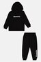 Toddlers Boy 2 Pieces Brand Logo Hoodie And Jogger Pants, Black