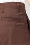 Men Tapered Fit Solid Chino Pants, Brown - 3