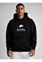 Sweatshirt Unisex Oversized Hooded 100% Cotton Turkish Printed