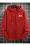 Advanture Mountain Printed Oversized Hooded Men's Sweatshirt - 4