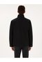 Stand-Up Collar Black Coat - 5