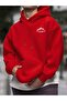 Advanture Mountain Printed Oversized Hooded Men's Sweatshirt - 3