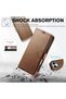 iPhone 17 Compatible Case 360 Full Coverage Leather Textured Cover Wallet Stand with Card Holder and Clasp - 3