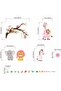 Animals Wall Decals for Kids - Peel and Stick Elephant, Giraffe, Lion & Monkey Nursery Wall Stickers - 4