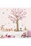 Jungle Animals Wall Decals - Peel & Stick Vinyl Deer, Fox, Hedgehog Nursery Wall Stickers