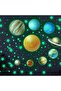 445 Pcs Glow in the Dark Stars & Planets Wall Decals for Kids Room