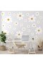 12 Sheets Daisy Vinyl Wall Decals – White Daisy Peel and Stick Floral Stickers (Cute Style - 5