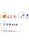Outer Space Wall Stickers for Kids - Peel & Stick Astronaut, Planets & Rocket Wall Decals - 4