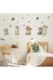 Watercolor Baby Safari Animals Wall Decals Stickers - African Jungle Nursery Decor - 5