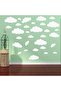 Big Clouds Wall Decals, Removable Vinyl Sticker, 90x60 cm - 2