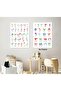Arabic Alphabet & Numbers Canvas Wall Art Print 40x60cm (Unframed) - 3